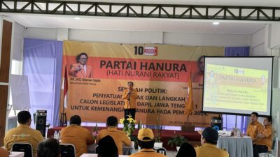 Bambang Raya: Sekolah Politik Hanura Jawa Tengah Siap Hadapi Pemilu 2024