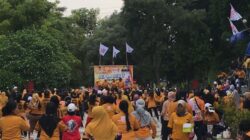 CALEG HANURA KOTA SEMARANG GELAR SENAM BERSAMA WARGA